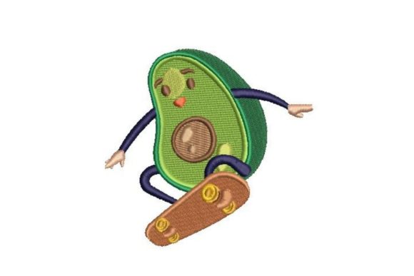 Avocado Skateboarder Embroidery Review