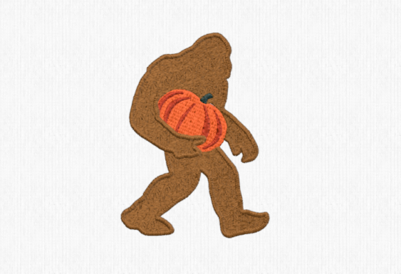Bigfoot with Pumpkin Embroidery Design Review