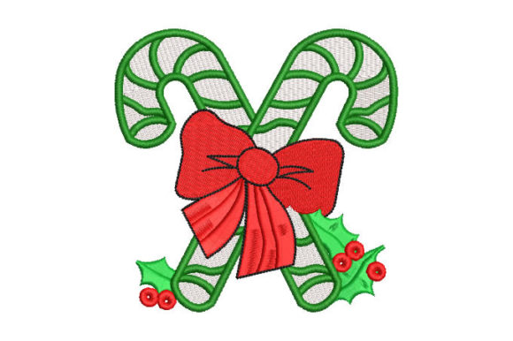 Candy Cane for Christmas: A Festive Embroidery Delight