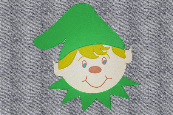 Charming Little Elf for Festive Embroidery Projects