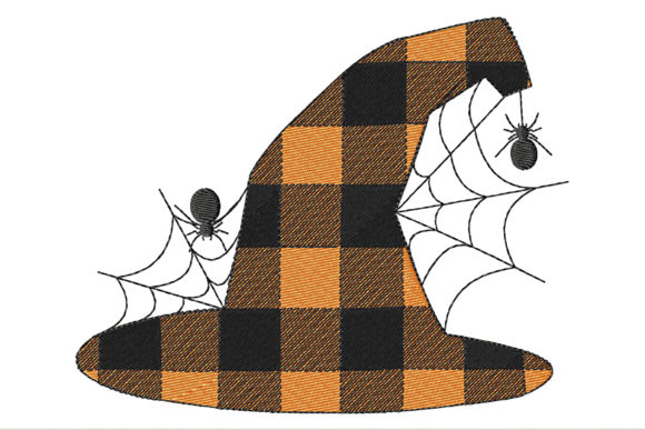 Charming Witch Hat for Halloween Embroidery