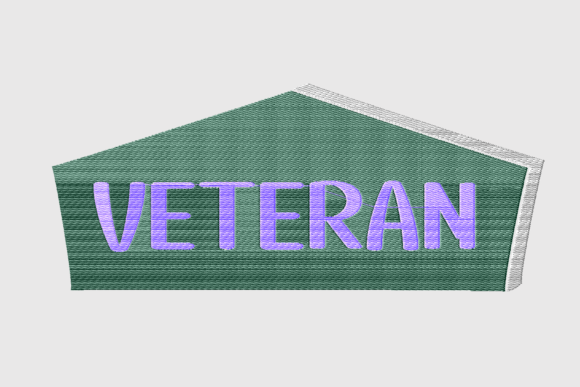 Green Veteran Badge Embroidery Review