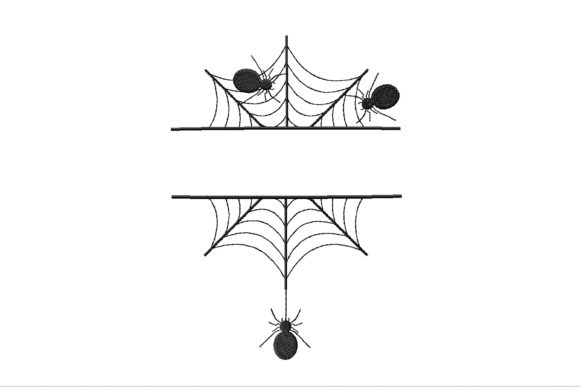 Halloween Spider Web Monogram