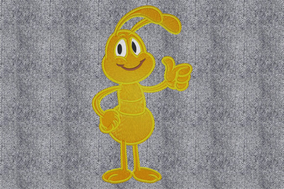 Happy Ant: A Charming Addition to Your Embroidery Collection