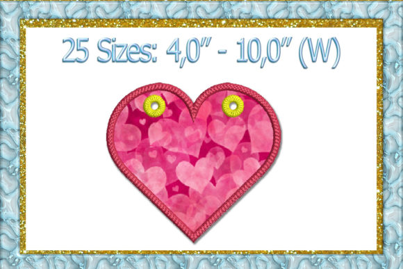Heart Banner Applique
