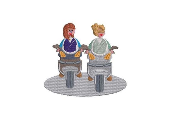Nurses Riding Motorcycles Embroidery Review
