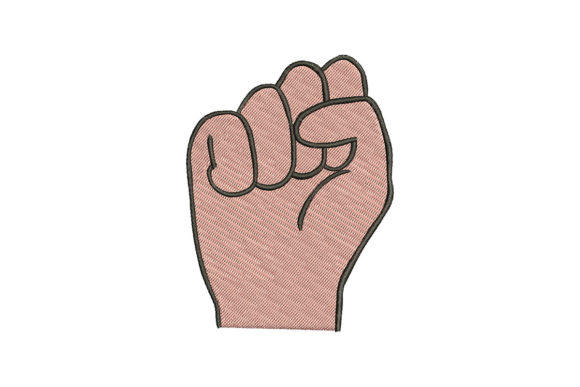 Raised Fist for Revolution: A Bold Embroidery Design