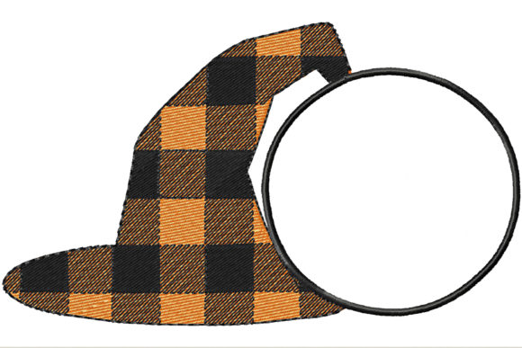 Witch Hat Halloween Frame for Monogram