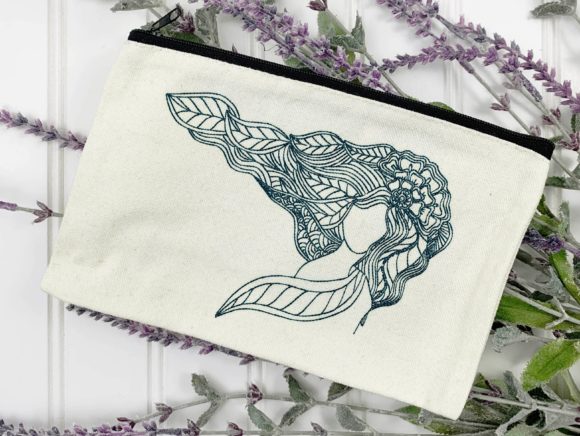 Zentangle Girl: A Versatile Design for Your Shop